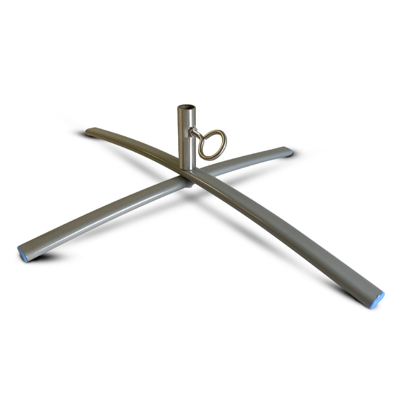 33" Silver Rainbow X-Base - Portable Stainless Steel Base