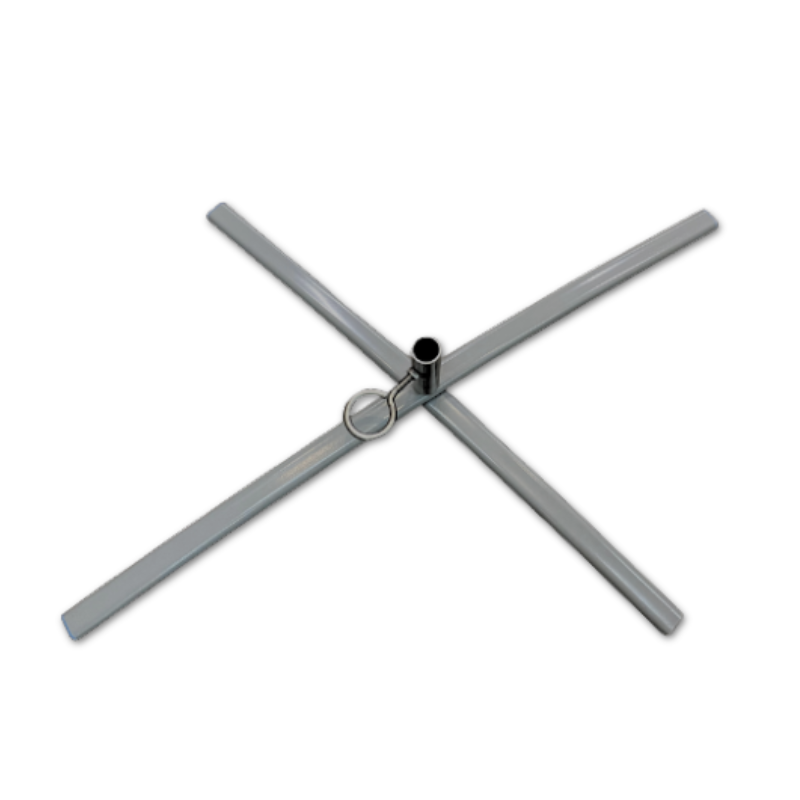 26" Silver Rainbow X-Base - Portable Stainless Steel Base