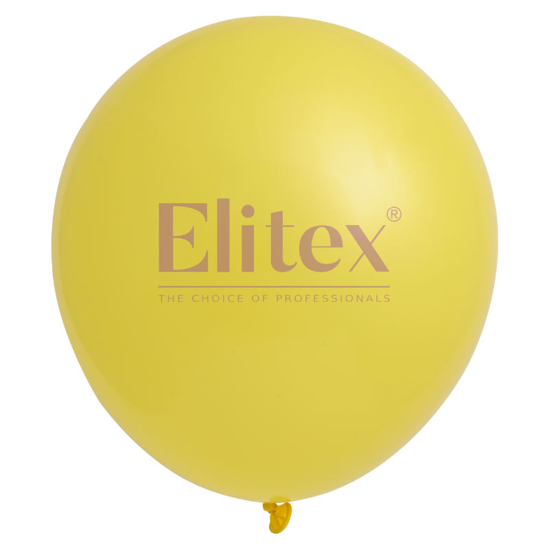 12" Elitex Yellow Standard Round Latex Balloons | 50 Count
