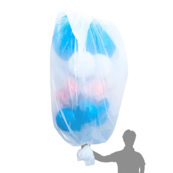 Silver Rainbow Jumbo Balloon Transport Bag - 9.5' x 4' | 1 Count
