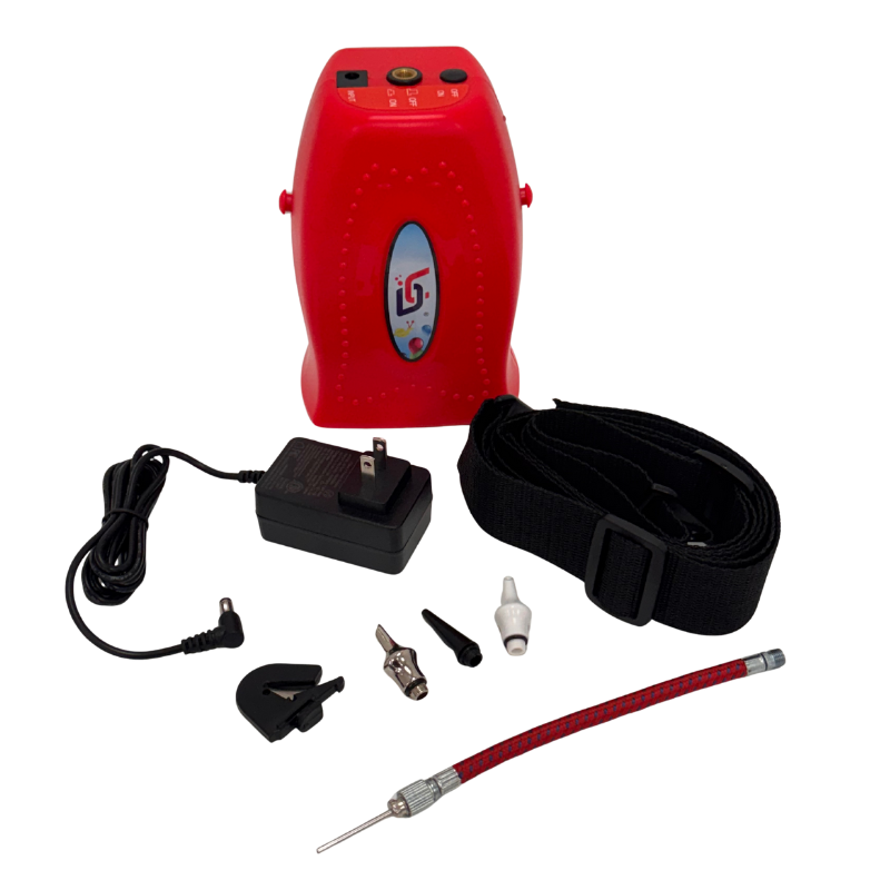 CD-607 Red Re-Chargeable, Portable Modeling Balloon Pump | Made For Twisters!