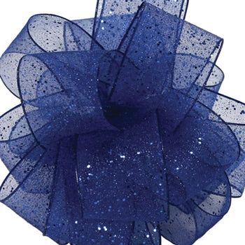 #3 Offray Royal Cosmic Flash Wired Edge Glitter Ribbon - 5/8" x 25 Yards | 1 Spool