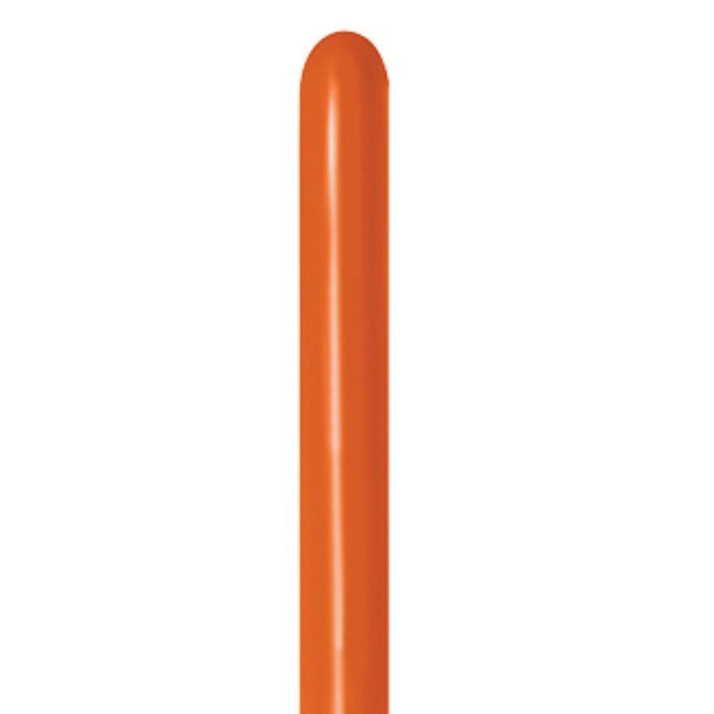 260s Sempertex Deluxe Sunset Orange Twisting - Entertainer Balloons | 50 Count