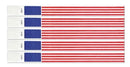 Pulseras Brazaletes - Bandera Americana