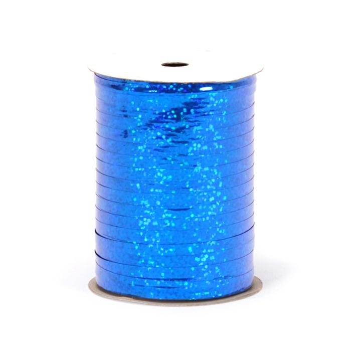 3/16" Offray Royal Blue Holographic Curling Ribbon - 3/16" Wide x 100 Yards Long | 1 Spool
