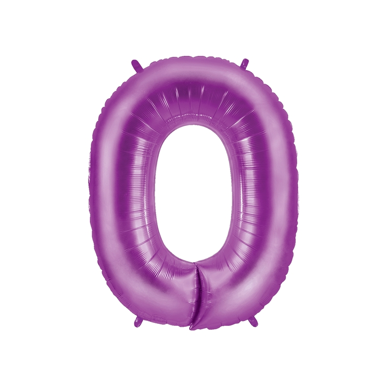 40" Purple Foil Number Balloon - Megaloons | Numbers 0-9