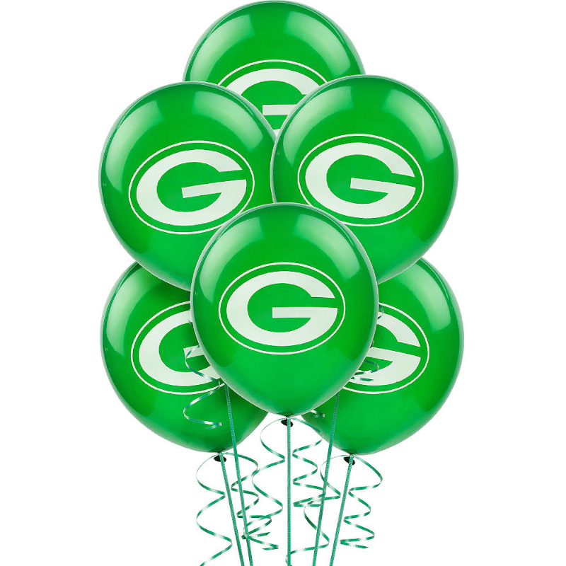 Globos de látex impresos NFL Green Bay Packers de 12