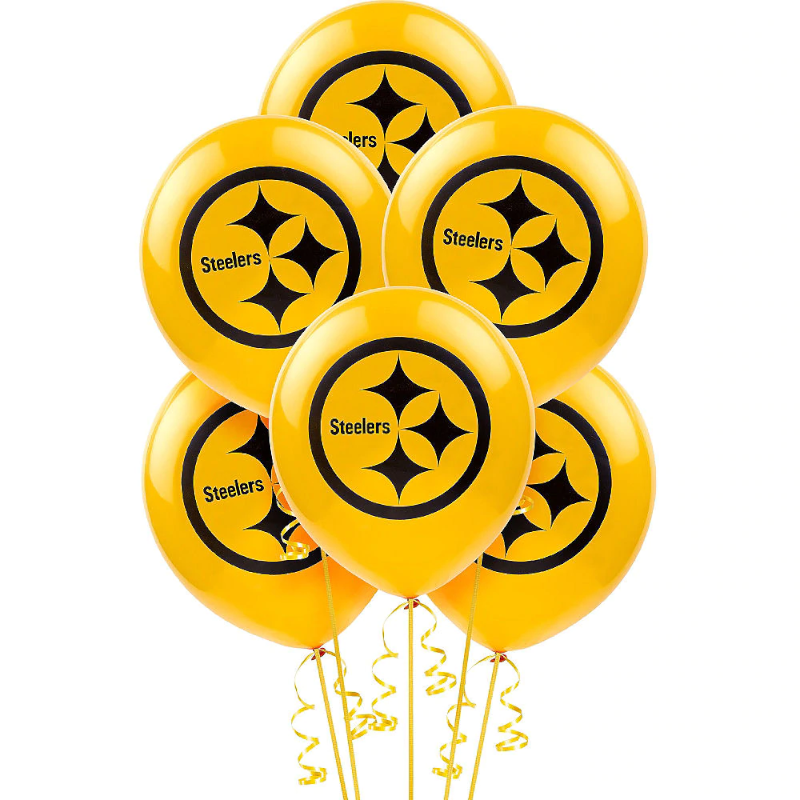 12" Pittsburgh Steelers NFL Printed Latex Balloons