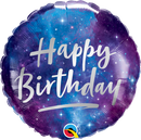 18" Birthday Galaxy Foil Balloon | Buy 5 Or More Save 20%