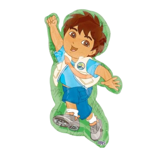 14" Anagram Go Diego Go Foil Airfill Balloon | Clearance - Final Sale!