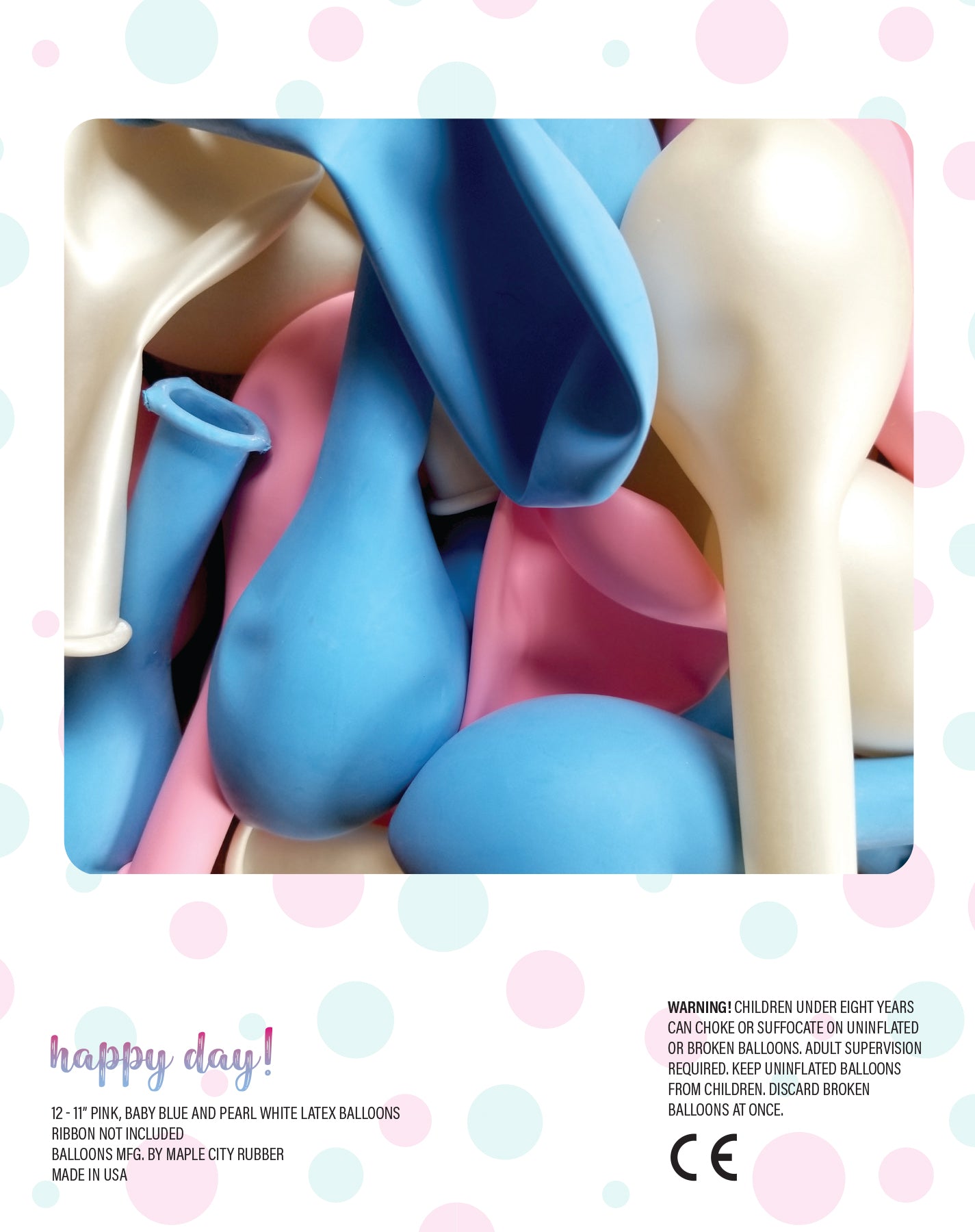 11" Gender Reveal Latex Balloons | 12 Count