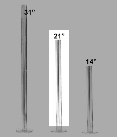 Lomey Pedestals 21" - Floral And Balloon Design | Helium Alternative