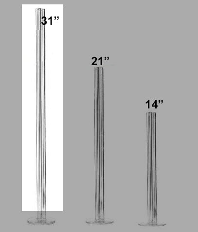 Lomey Pedestals 31" - Floral And Balloon Design | Helium Alternative