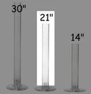 Lomey Columns 21" - Diseño floral y globo | Alternativa al helio