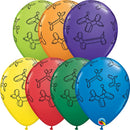 Globos de látex para perros con surtido de carnaval de 11.0 in (D) | 50 unidades