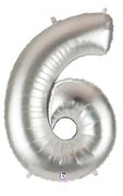 7" | 14" | Globos plateados con números de 34" | 40" - Números 0-9 | 3 tamaños disponibles
