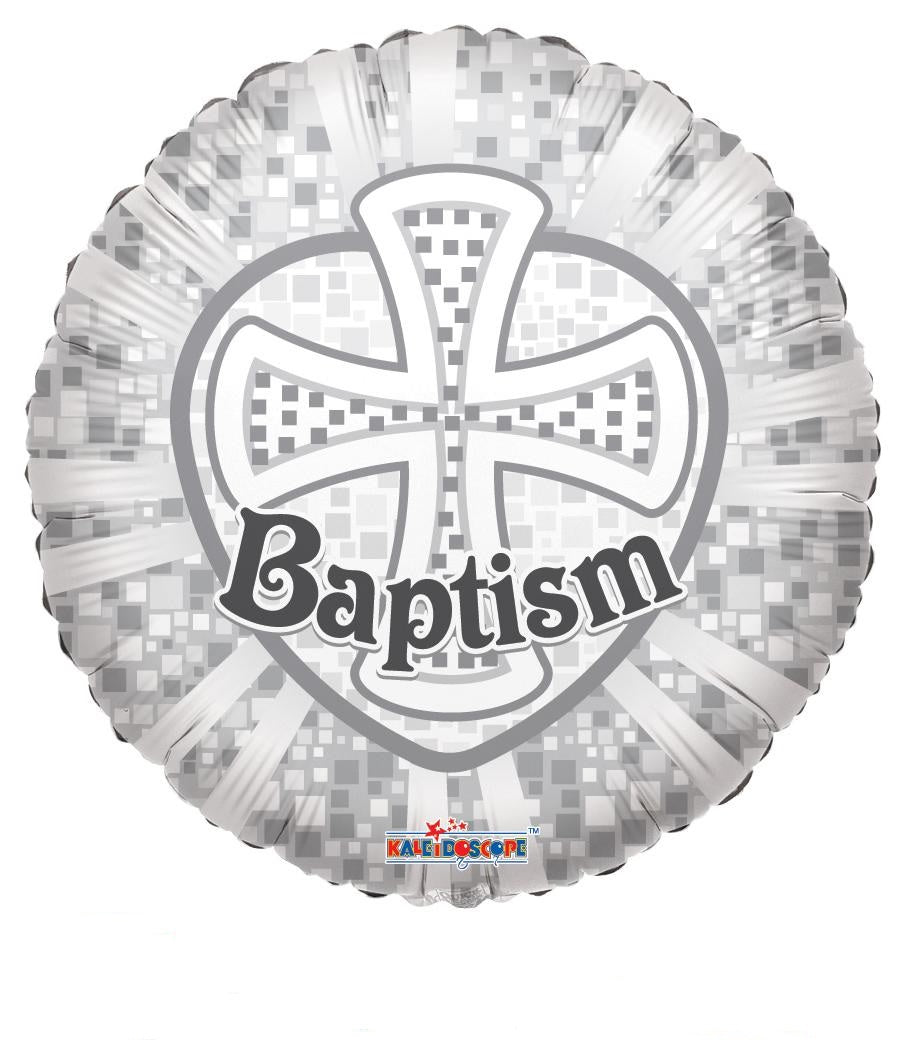 18" Baptism Foil Balloon (P5) | Buy 5 Or More Save 20%