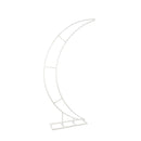 Metal Half Moon Balloon - Floral Frame 36" x 10" x 79" | Curbside Pickup Only