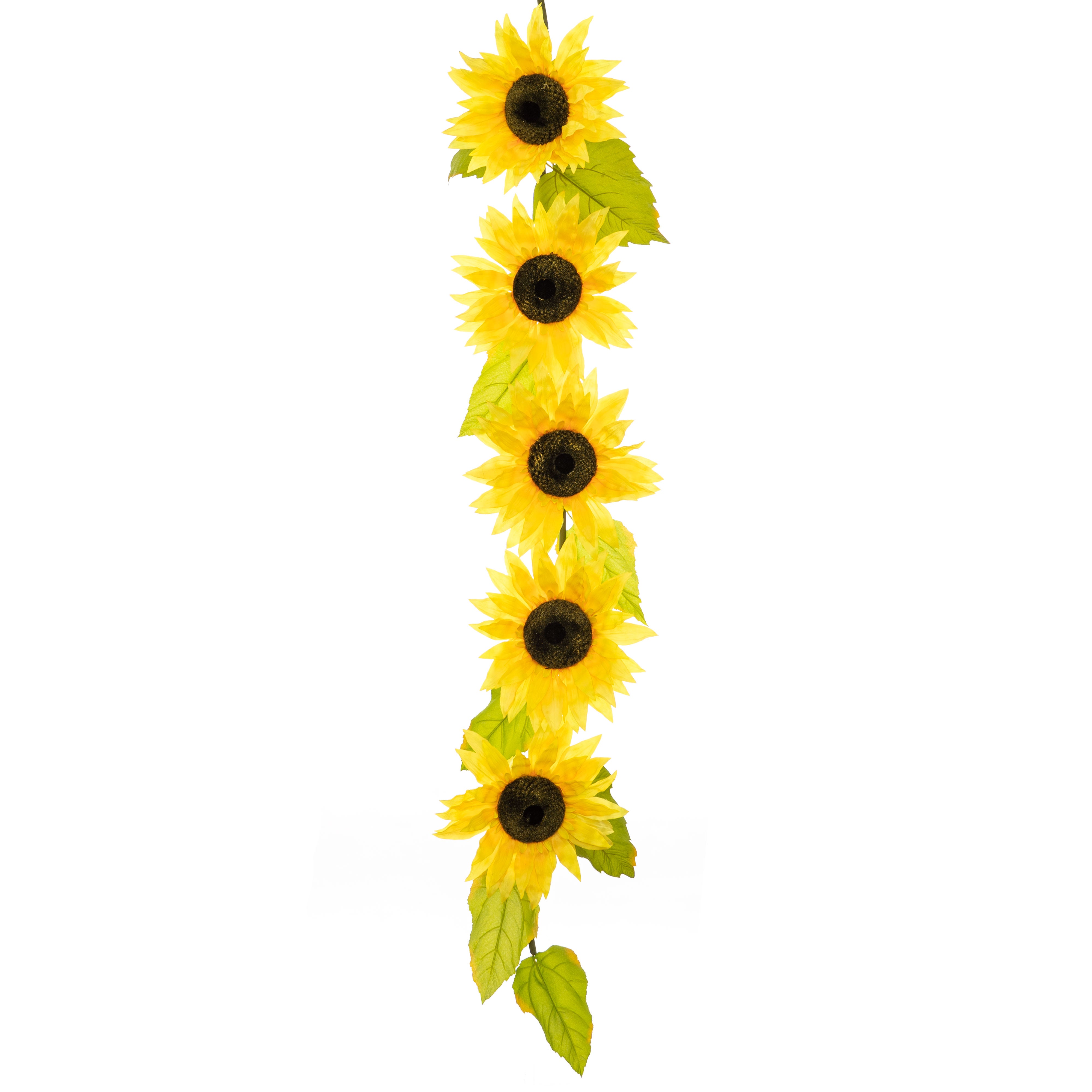 86" Artificial Jumbo Sunflower Cane Garland