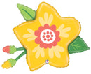 26" Yellow Flower Foil Balloon (P14)
