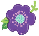 30" Purple Flower Foil Balloon (P14)