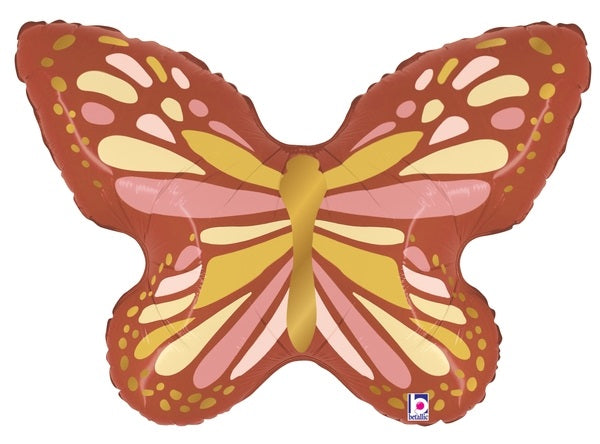 29" BOHO Butterfly Foil Balloon (WSL) | Clearance - While Supplies Last