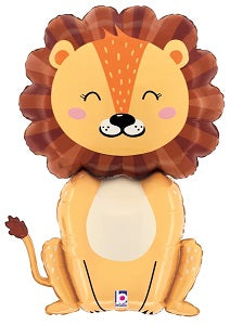 32" Betallic Jungle Lion Foil Balloon