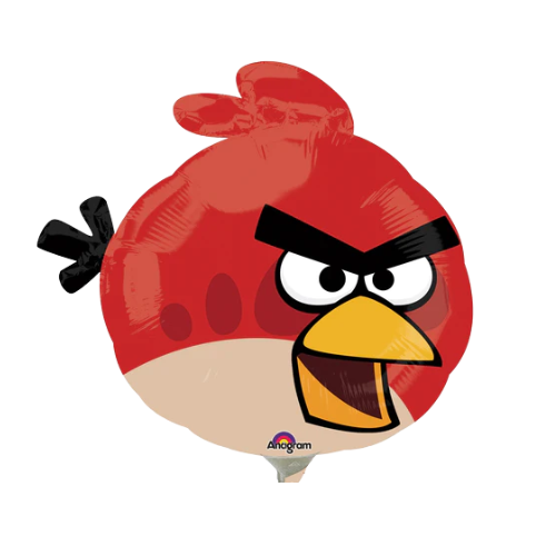 14" Anagram Angry Birds Red Airfill Foil Balloon | Clearance - Final Sale!