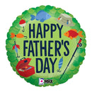 18" Father's Day Fishin' Foil Balloon (P19) | Buy 5 Or More Save 20%