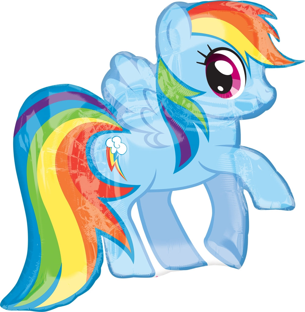 28" Anagram My Little Pony Rainbow Dash Super Shape Foil Balloon