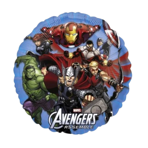 9" Anagram Avengers Assemble Airfill Foil Balloon | Clearance - Final Sale!