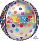 Felicitaciones geométricas Dotty Orbz de 16" | 1 unidad