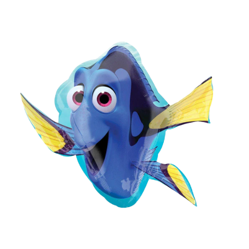14" Anagram Finding Dory Airfill Foil Balloon | Clearance - Final Sale!