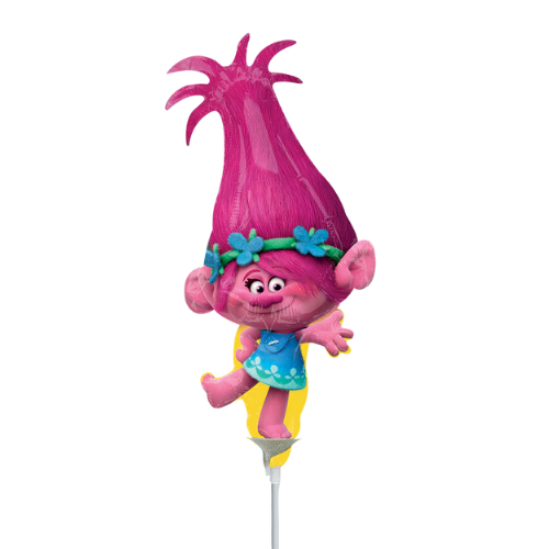 14" Anagram Poppy Trolls Foil Airfill Balloon | Buy 5 Or More Save 20%
