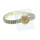 Brazalete de mujer sofisticado - Brazalete de ramillete de diamantes de imitación | 1 unidad: ¡simplemente agregue flores!
