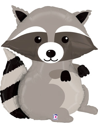 36" Woodland Raccoon Foil Balloon