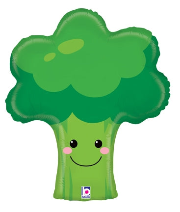 26" Betallic Broccoli Produce Pals Foil Balloon
