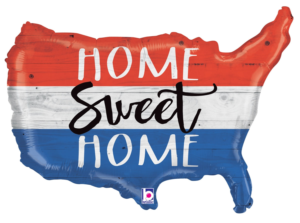 33" Patriotic Home Sweet Home (WSL) | Clearance - While Supplies Last
