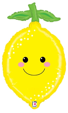 26" Betallic Lemon Produce Pals Foil Balloon