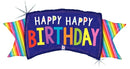46" Rainbow Banner Birthday