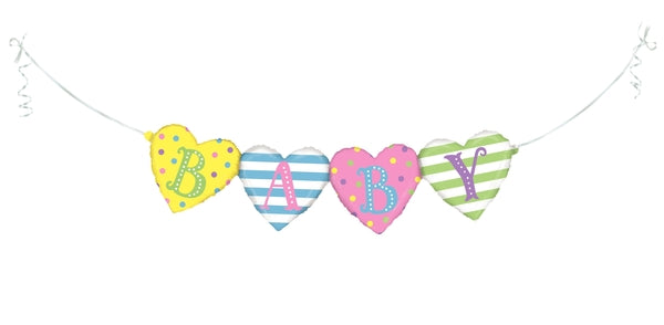 41" "Baby" Bunting Garland Airfill Foil Ballloon