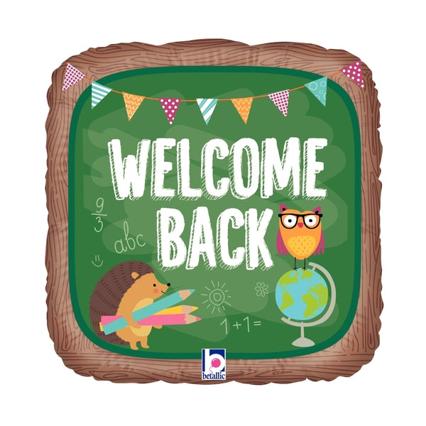 18" Welcome Back School Foil Balloon (P37) | Buy 5 Or More Save 20%