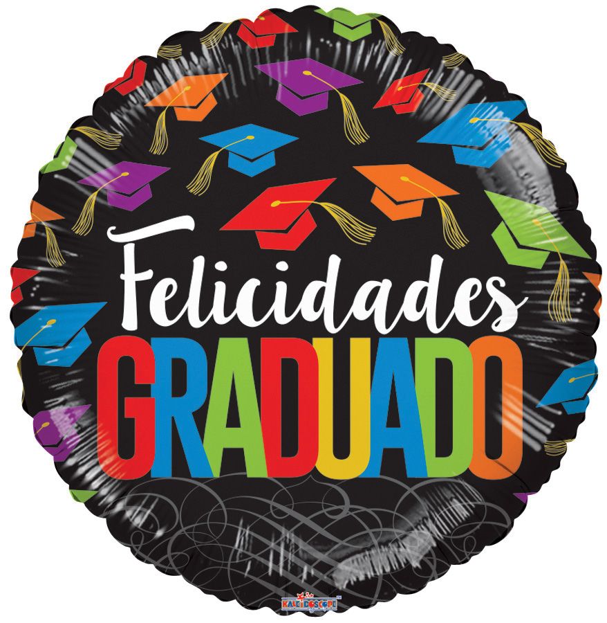 18" Felicidades Graduado Birretes (P30) | Buy 5 or More Save 20%