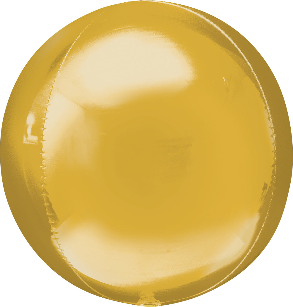 16" Solid Orbz Foil Balloon - Globe Shaped | 1 Count