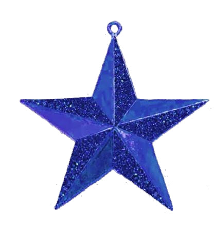 2.5" 3-D Glitter Star