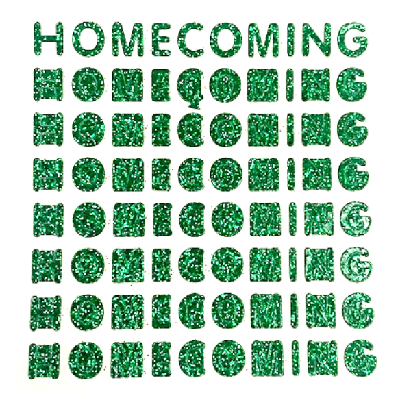 .5" Petite Homecoming Glitter Stickers