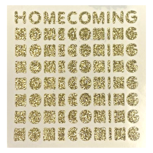 .5" Petite Homecoming Glitter Stickers