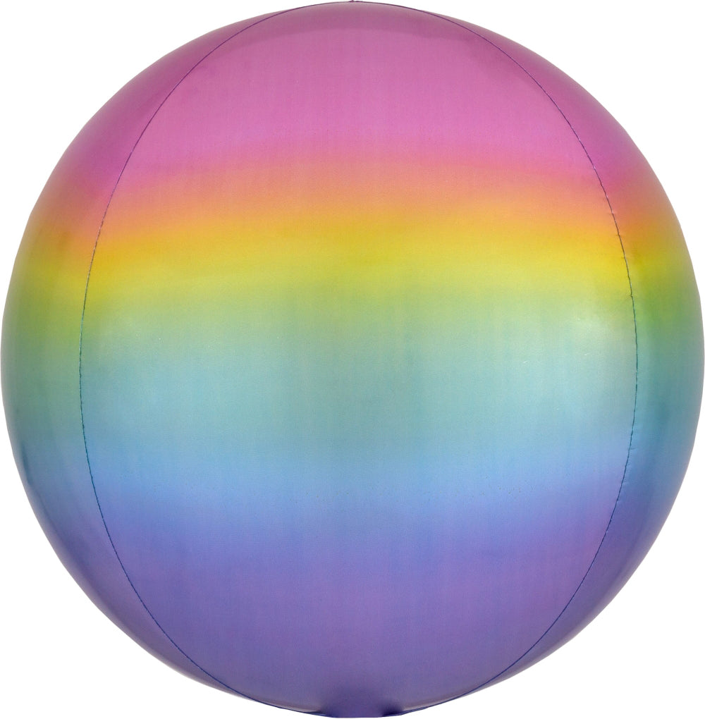 16" Ombre Orbz Balloon - Globe Shape | 1 Count