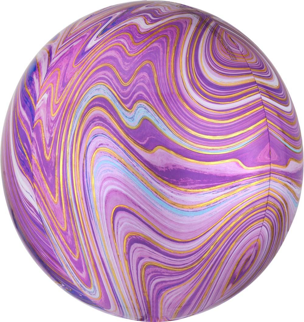 15" Orbz® XL™ Marblez™ Foil Balloons - Globe Shape | 3 Count