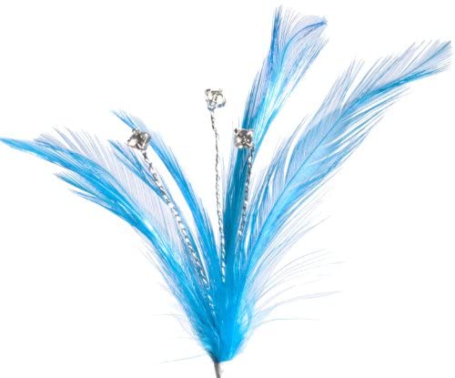 Flutterzz - Rhinestone Wired Feather Floral Accessories | 3 Count